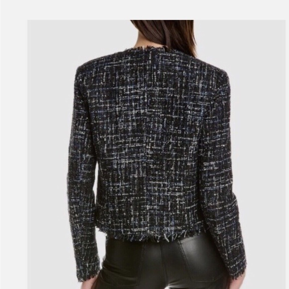 Trendy open front metallic tweed jacket by Bagatelle - Picture 2 of 9